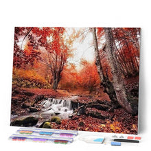 Afbeelding in Gallery-weergave laden, Diamond Painting - Kleine rivier in het bos Diamond Painting Landschappen, landschappen