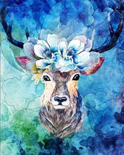 Afbeelding in Gallery-weergave laden, Diamond Painting - Herten Bloemen dieren, Diamond Painting Dieren, Diamond Painting Bloemen, bloemen
