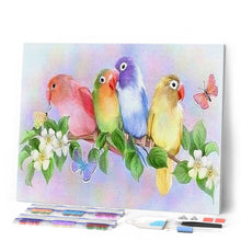 Afbeelding in Gallery-weergave laden, Diamond Painting - Kleine parkieten dieren, Diamond Painting Dieren