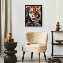 Afbeelding in Gallery-weergave laden, Diamond Painting - Vrouwelijke tijger dieren, Diamond Painting Dieren, tijgers