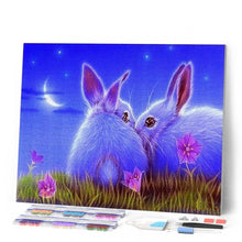 Afbeelding in Gallery-weergave laden, Diamond Painting - Schattige konijnen dieren, Diamond Painting Dieren, konijnen