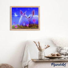 Afbeelding in Gallery-weergave laden, Diamond Painting - Schattige konijnen dieren, Diamond Painting Dieren, konijnen