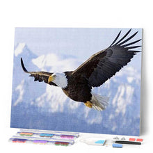 Afbeelding in Gallery-weergave laden, Diamond Painting - Adelaar in vlucht dieren, Diamond Painting Dieren, adelaars
