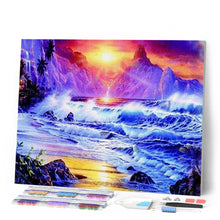 Afbeelding in Gallery-weergave laden, Diamond Painting - Grote golven Diamond Painting Landschappen, landschappen