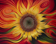 Afbeelding in Gallery-weergave laden, Diamond Painting - Zonnebloem Ontwerp Diamond Painting Bloemen, bloemen