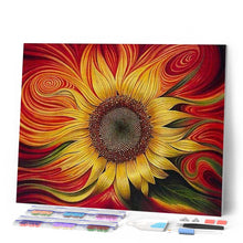 Afbeelding in Gallery-weergave laden, Diamond Painting - Zonnebloem Ontwerp Diamond Painting Bloemen, bloemen