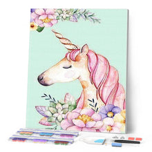 Afbeelding in Gallery-weergave laden, Diamond Painting - Eenhoorn Tekening dieren, Diamond Painting Dieren, eenhoorns