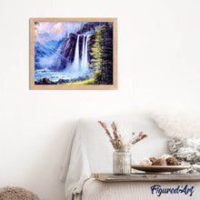 Afbeelding in Gallery-weergave laden, Diamond Painting - Berg vallen Diamond Painting Landschappen, landschappen, bergen