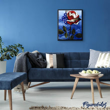 Afbeelding in Gallery-weergave laden, Diamond Painting - Roze Amerikaanse vlag Diamond Painting Bloemen, bloemen
