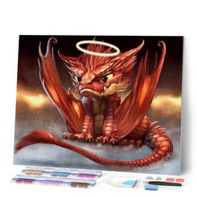 Afbeelding in Gallery-weergave laden, Diamond Painting - Baby Rode Draak Diamond Painting Andere, draken, ander