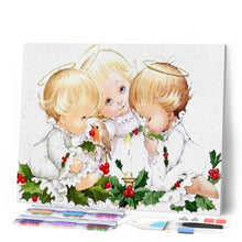 Afbeelding in Gallery-weergave laden, Diamond Painting - Drie engelen Diamond Painting Religie, religie