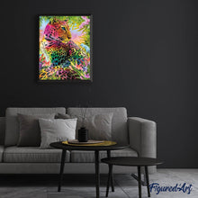 Afbeelding in Gallery-weergave laden, Diamond Painting - Kleurrijk Luipaard dieren, Diamond Painting Dieren, luipaarden