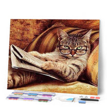 Afbeelding in Gallery-weergave laden, Diamond Painting - De kenner Chat dieren, katten, Diamond Painting Dieren