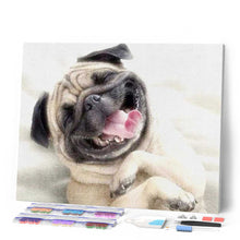 Afbeelding in Gallery-weergave laden, Diamond Painting - Sharpey slaapt dieren, Diamond Painting Dieren