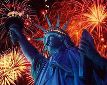Afbeelding in Gallery-weergave laden, Diamond Painting - Vuurwerk in New York steden, Diamond Painting Steden