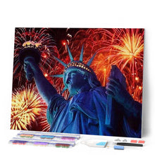 Afbeelding in Gallery-weergave laden, Diamond Painting - Vuurwerk in New York steden, Diamond Painting Steden