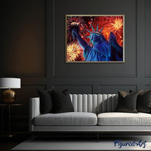 Afbeelding in Gallery-weergave laden, Diamond Painting - Vuurwerk in New York steden, Diamond Painting Steden