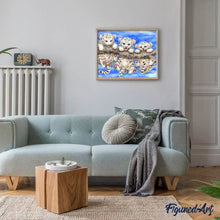 Afbeelding in Gallery-weergave laden, Diamond Painting - Baby tijgers ondeugend dieren, Diamond Painting Dieren, tijgers