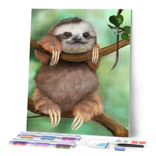 Afbeelding in Gallery-weergave laden, Diamond Painting - Lui op een tak dieren, Diamond Painting Dieren