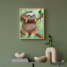 Afbeelding in Gallery-weergave laden, Diamond Painting - Lui op een tak dieren, Diamond Painting Dieren