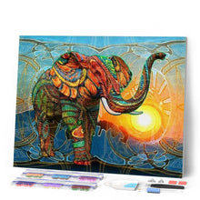Afbeelding in Gallery-weergave laden, Diamond Painting - Artistieke Olifant dieren, Diamond Painting Dieren, olifanten