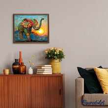 Afbeelding in Gallery-weergave laden, Diamond Painting - Artistieke Olifant dieren, Diamond Painting Dieren, olifanten
