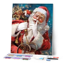 Afbeelding in Gallery-weergave laden, Diamond Painting - Geheime kerstman Kerstmis, Diamond Painting Religie, religie