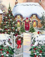 Afbeelding in Gallery-weergave laden, Diamond Painting - Gezellig in de winter Diamond Painting Landschappen, landschappen, winter