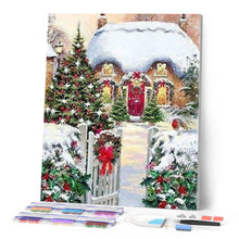 Afbeelding in Gallery-weergave laden, Diamond Painting - Gezellig in de winter Diamond Painting Landschappen, landschappen, winter