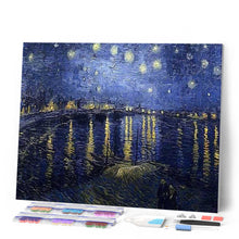 Afbeelding in Gallery-weergave laden, Diamond Painting - Van Gogh Sterrennacht boven de Rhône Diamond Painting Beroemde Schilderijen, beroemde schilderijen, Van Gogh