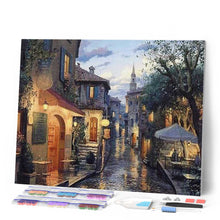 Afbeelding in Gallery-weergave laden, Diamond Painting - Dorp na de regen steden, Diamond Painting Steden