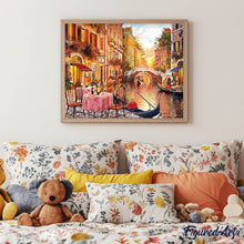 Afbeelding in Gallery-weergave laden, Diamond Painting - Tafel bij het kanaal steden, Diamond Painting Steden