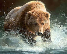 Afbeelding in Gallery-weergave laden, Diamond Painting - Beer in de rivier dieren, beer, Diamond Painting Dieren