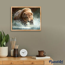Afbeelding in Gallery-weergave laden, Diamond Painting - Beer in de rivier dieren, beer, Diamond Painting Dieren