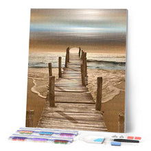 Afbeelding in Gallery-weergave laden, Diamond Painting - Weg naar de zee Diamond Painting Landschappen, landschappen