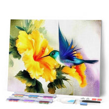 Afbeelding in Gallery-weergave laden, Diamond Painting - Kolibrie fladderen dieren, Diamond Painting Dieren