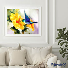 Afbeelding in Gallery-weergave laden, Diamond Painting - Kolibrie fladderen dieren, Diamond Painting Dieren