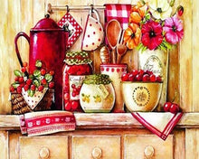 Afbeelding in Gallery-weergave laden, Diamond Painting - In de keuken Diamond Painting Keuken, keuken