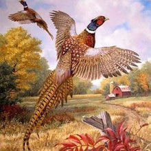Afbeelding in Gallery-weergave laden, Diamond Painting - Vlucht van fazanten dieren, Diamond Painting Dieren