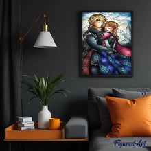 Afbeelding in Gallery-weergave laden, Diamond Painting - Paar gebrandschilderd glas Diamond Painting Andere, ander