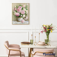 Afbeelding in Gallery-weergave laden, Diamond Painting - Boeket van pioenrozen Diamond Painting Bloemen, bloemen