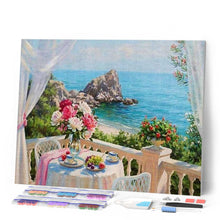 Afbeelding in Gallery-weergave laden, Diamond Painting - Zeezicht Diamond Painting Bloemen, Diamond Painting Landschappen, bloemen, landschappen