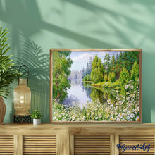 Afbeelding in Gallery-weergave laden, Diamond Painting - Dichtbij het meer Diamond Painting Landschappen, landschappen