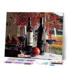 Afbeelding in Gallery-weergave laden, Diamond Painting - Rode wijn Diamond Painting Keuken, keuken