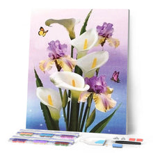 Afbeelding in Gallery-weergave laden, Diamond Painting - Aroma's en Iris Diamond Painting Bloemen, bloemen