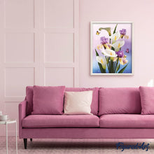 Afbeelding in Gallery-weergave laden, Diamond Painting - Aroma's en Iris Diamond Painting Bloemen, bloemen