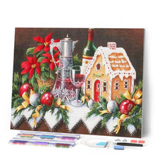 Afbeelding in Gallery-weergave laden, Diamond Painting - Kersttafel Kerstmis, Diamond Painting Keuken, keuken
