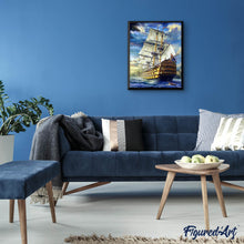Afbeelding in Gallery-weergave laden, Diamond Painting - Grote Galion Diamond Painting Schepen, schepen