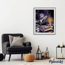 Afbeelding in Gallery-weergave laden, Diamond Painting - Magische Uil 40x50cm reeds ingelijst