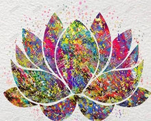 Afbeelding in Gallery-weergave laden, Diamond Painting - Kleurrijke lotus Diamond Painting Bloemen, bloemen